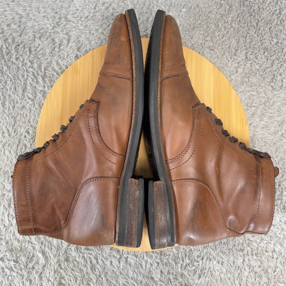 Thursday Boot Co Captain Mens 12 Brandy Leather Lace Up Cap Toe Ankle Boots main image 7